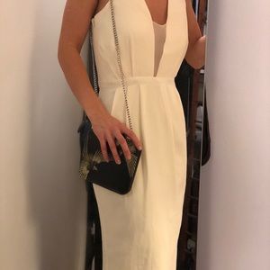 Anthropology Paper crown off white dress sz 4